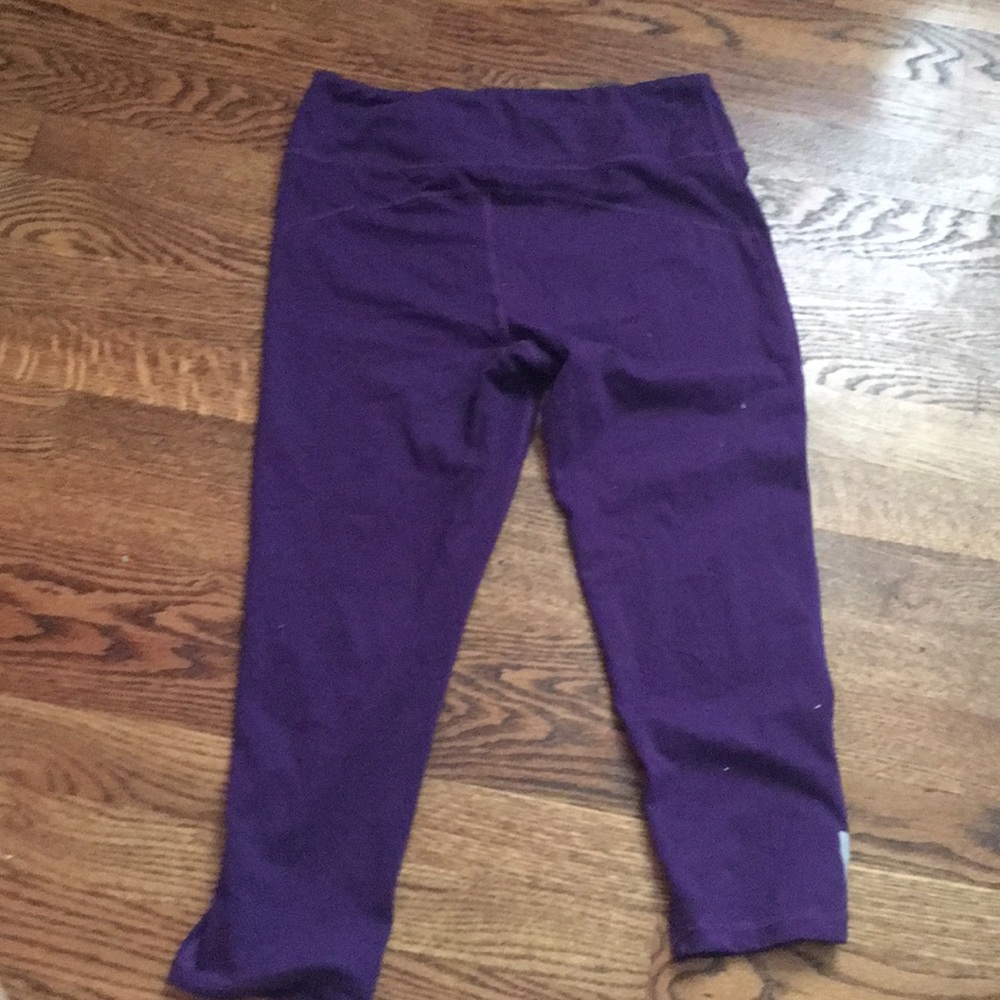 Purple knee high leggings